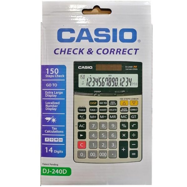 ماشین حساب رومیزی طرح کاسیو مدل DJ-240D غیر اصل