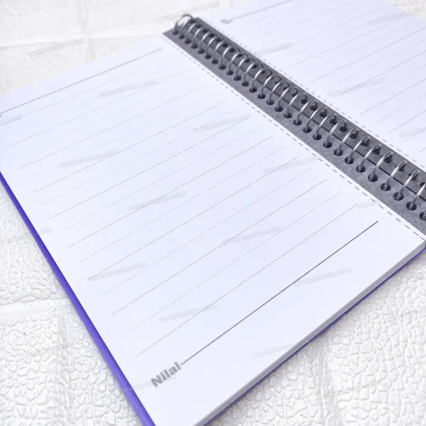 دفترچه یادداشت 1/8 پنجره دار سیم بغل نیلای (100برگ) - تصویر 3