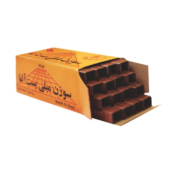 سوزن منگنه مبلی بست آلفا سایز 80/12 بسته 3000 عددی - تصویر 3