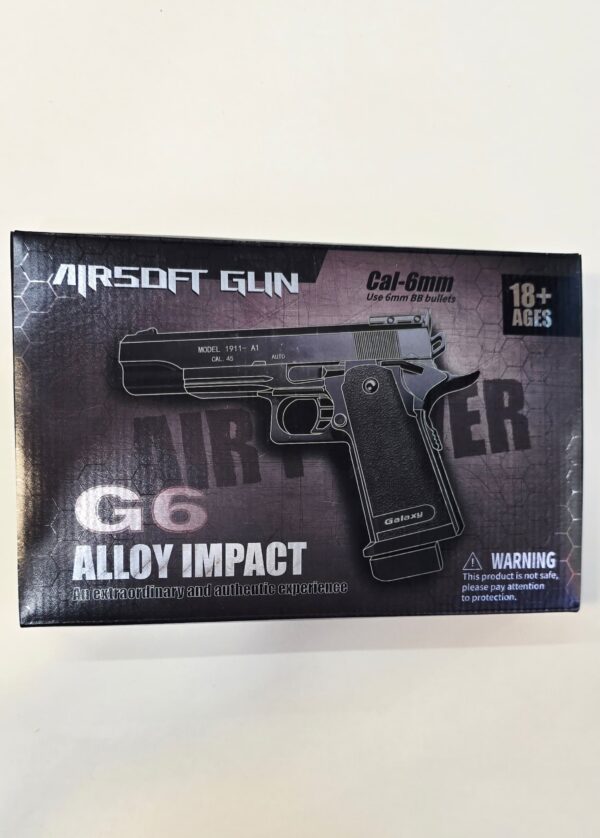 کلت و تفنگ فلزی ساچمه ای  1911 A1 مدل G6ا AIR SOFT GUN G6 1911 A1