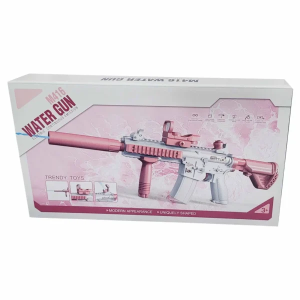 تفنگ آب پاش مدل WATER M416 صورتی